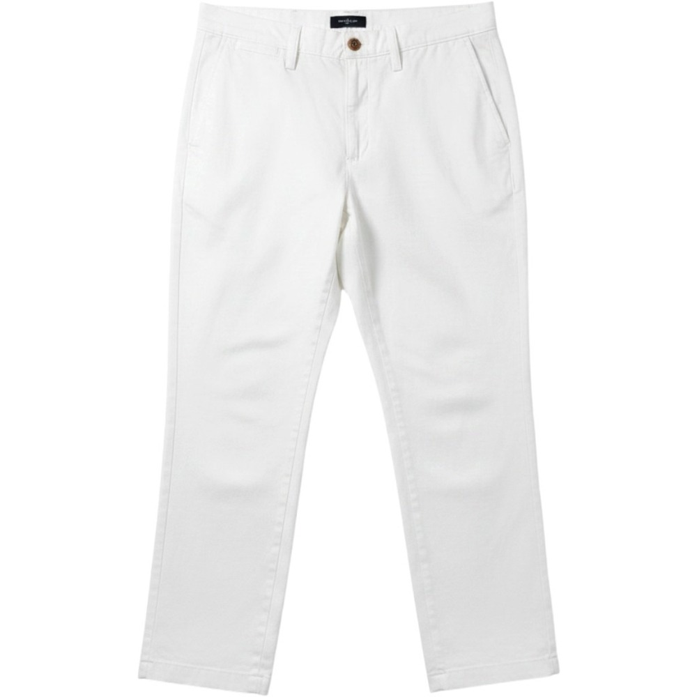 Club Room Mens White Chino Pants 34W 30L Stretch Cotton Blend Casual Nautical